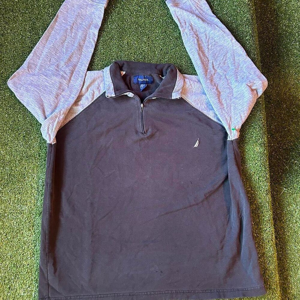 Nautica Men's Navy and Grey Sweatshirt